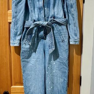 Women's Blue Denim Jumpsuit